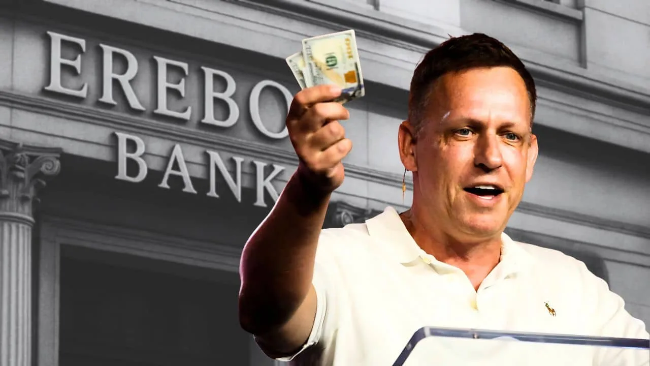 El banco para startups Erebor de Palmer Luckey y Peter Thiel va por US$1.500M y una valuacion de US$8.000M